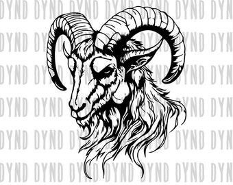 Cabra SVG, arquivos GOAT para Cricut, silhueta de cabra, clipart de cabra, download instantâneo, SVG de animal