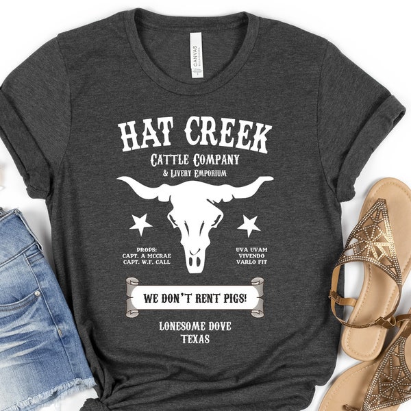 Hat Creek Cattle Company - Lonesome Dove Classic T-Shirt, Unisex Heavy Cotton Tee