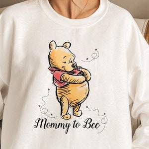 Mommy to Bee Sweatshirt, Pregnancy Reveal Sweatshirt, Disney Pooh Mommy ...