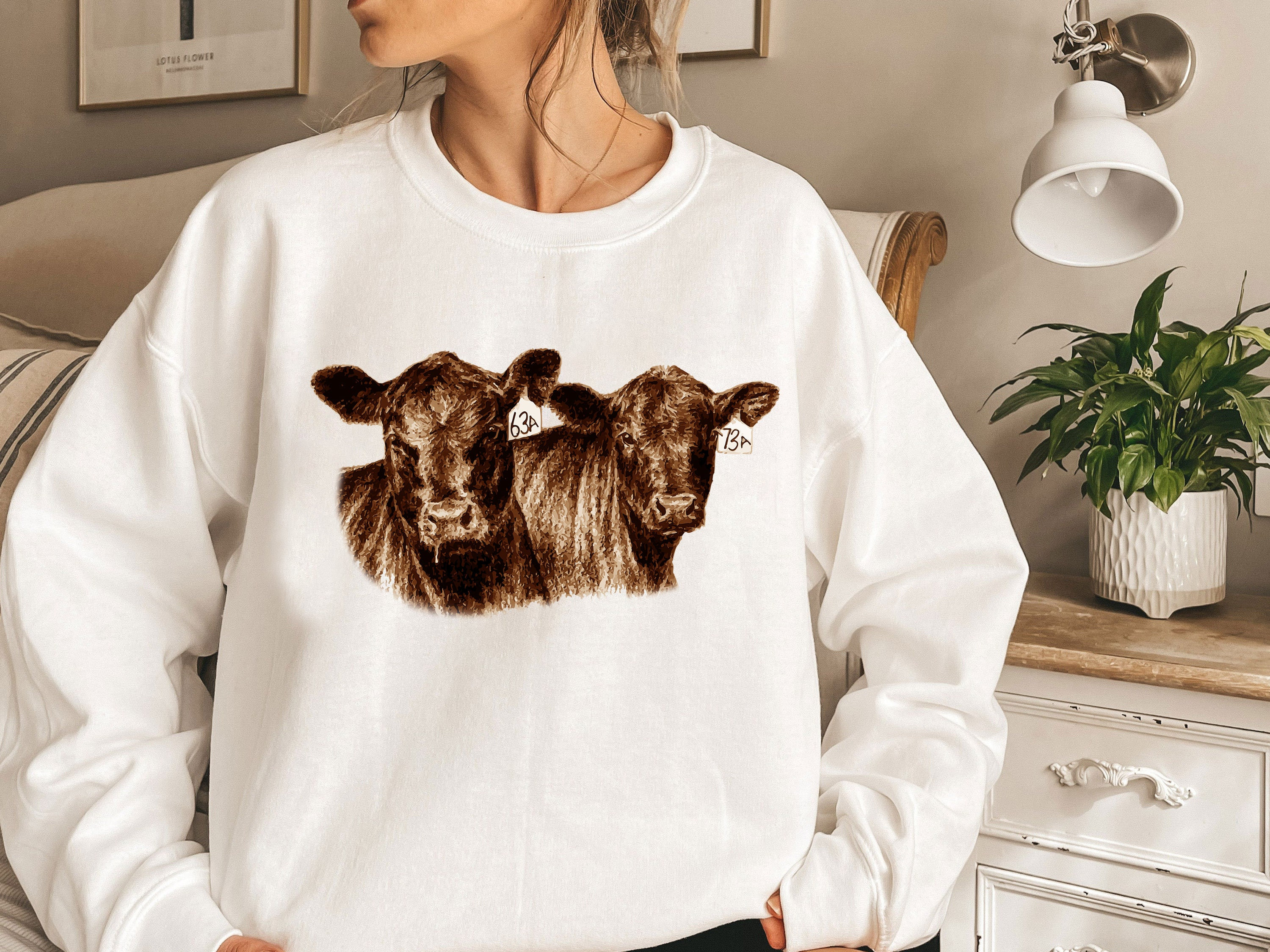 Vintage Cow Sweater - Etsy