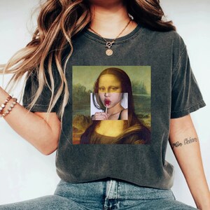 Leonardo Da Vinci Shirt , Mona Lisa Shirt , Lollipop , Da Vinci Print T ...