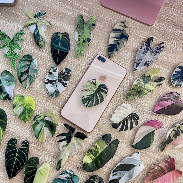 Rare Plant Phone Grip - Monstera Phone Stand - iPhone Accessories - Rare Plant - Gloriosum - Phone Ring - Phone Grip