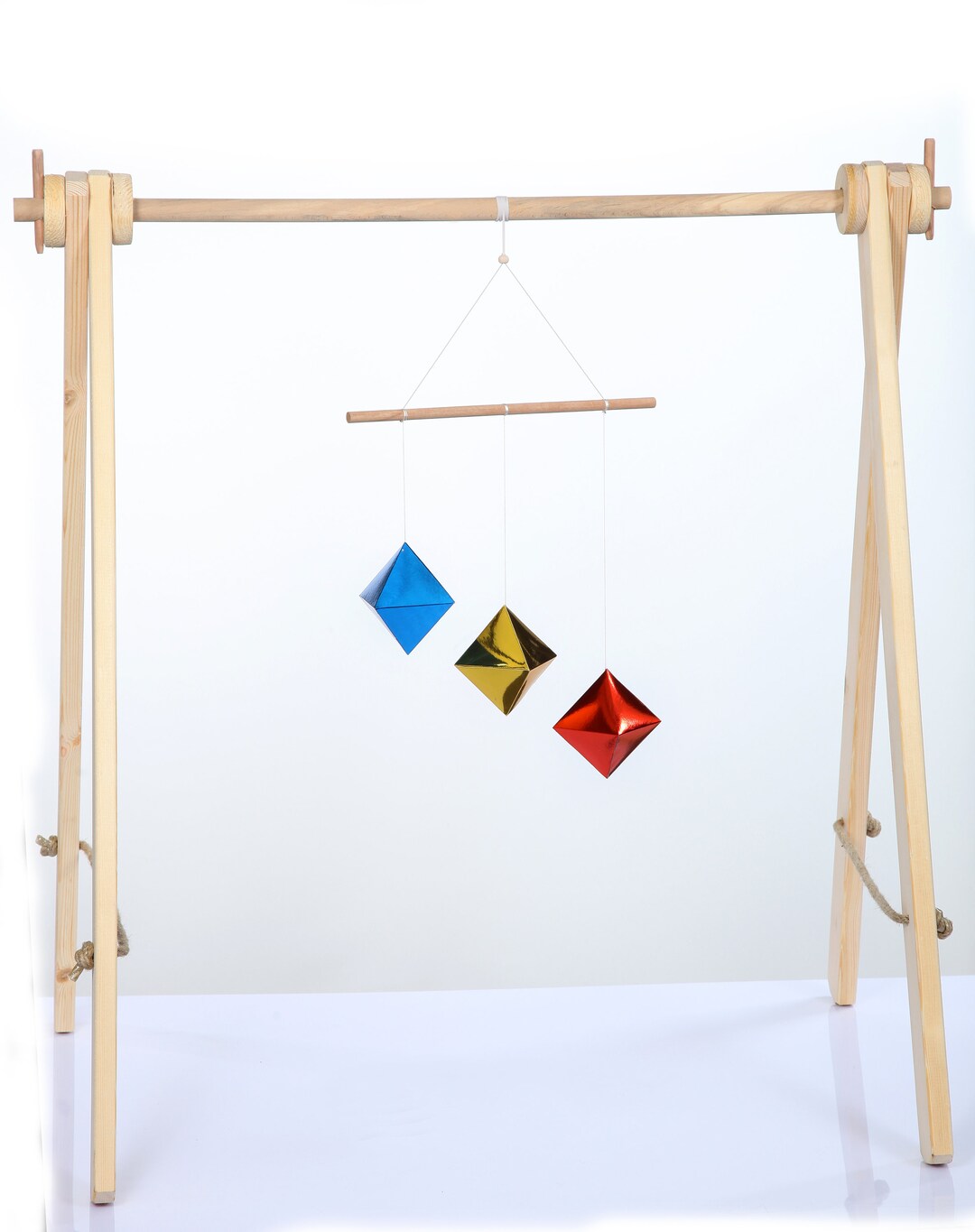 Montessori Octahedron Mobile, Montessori Mobile, Hanging Mobile, Baby