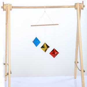 Montessori Octahedron Mobile, montessori mobile baby,Montessori hanging mobile, Montessori newborn mobile