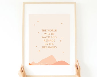 Throne of Glass Print- Saved and Remade by the Dreamers Digital Print, Sarah J Maas Inspired, Bookish Quote, Aelin Galathynius Quote