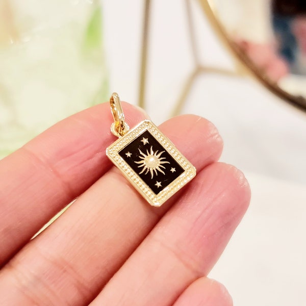 21320 Pendant Tarot the Sun 750 18 KT gold