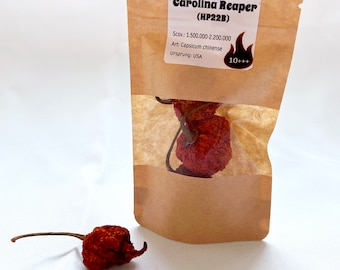 Carolina Reaper Chilis refill pack - hottest chili in the world!