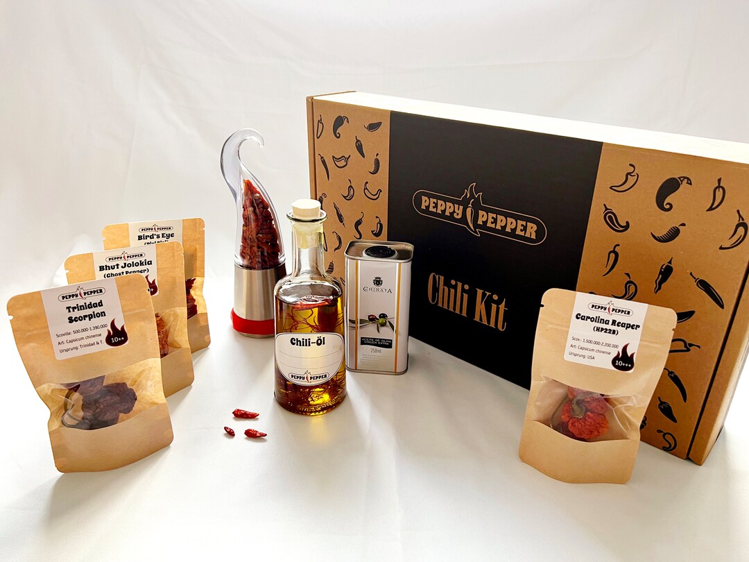 Chili Gift Set PREMIUM EXTREME Edition With Stainless Steel - Etsy