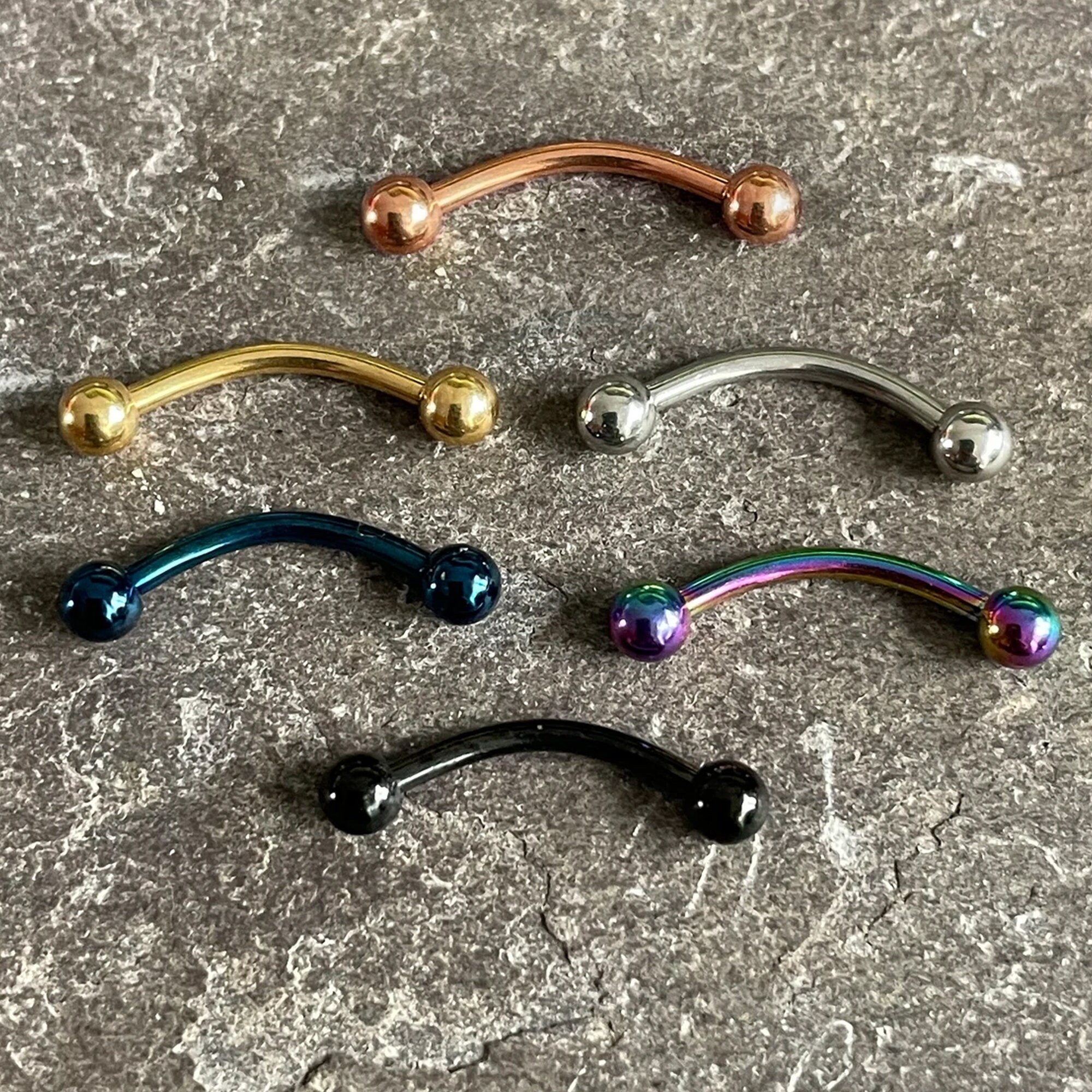 Titanium Vertical Labret Stud Lip Piercings External / - Etsy