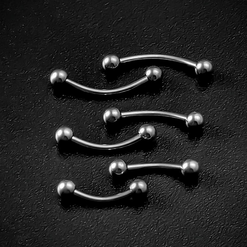 Titanium Vertical Labret Stud Lip Piercings External / Etsy