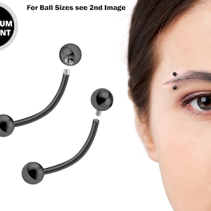 Black eyebrow ring hot sale