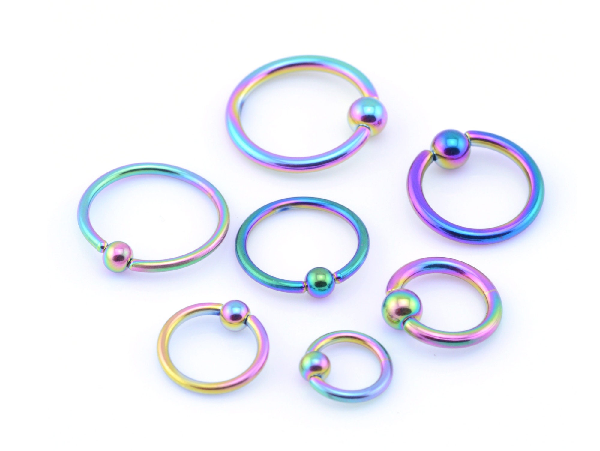 Titanium Nipple Ring Jewelry Nipple Ball Hoops Captive Ring Etsy