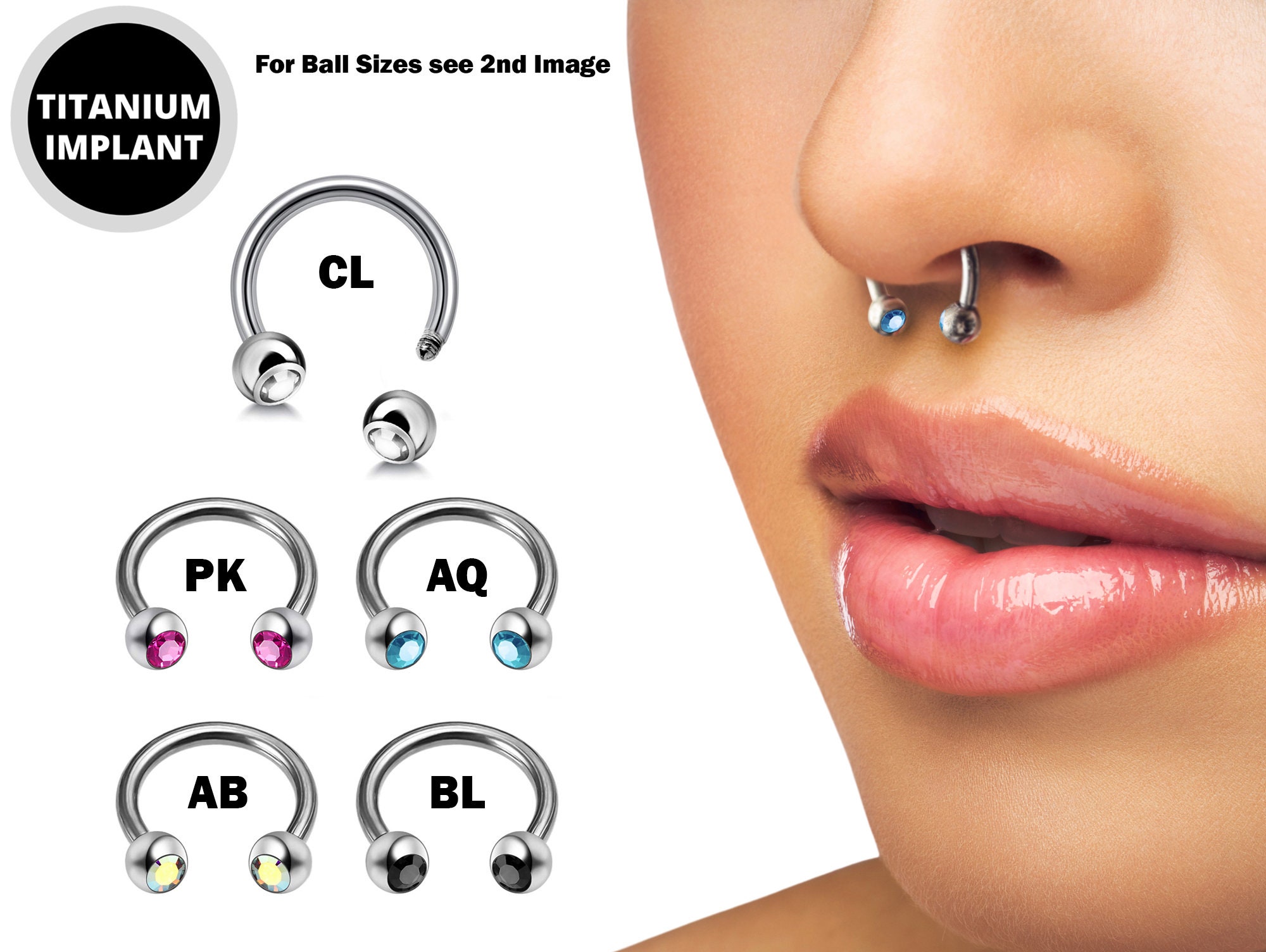 Titanium septum deals jewelry