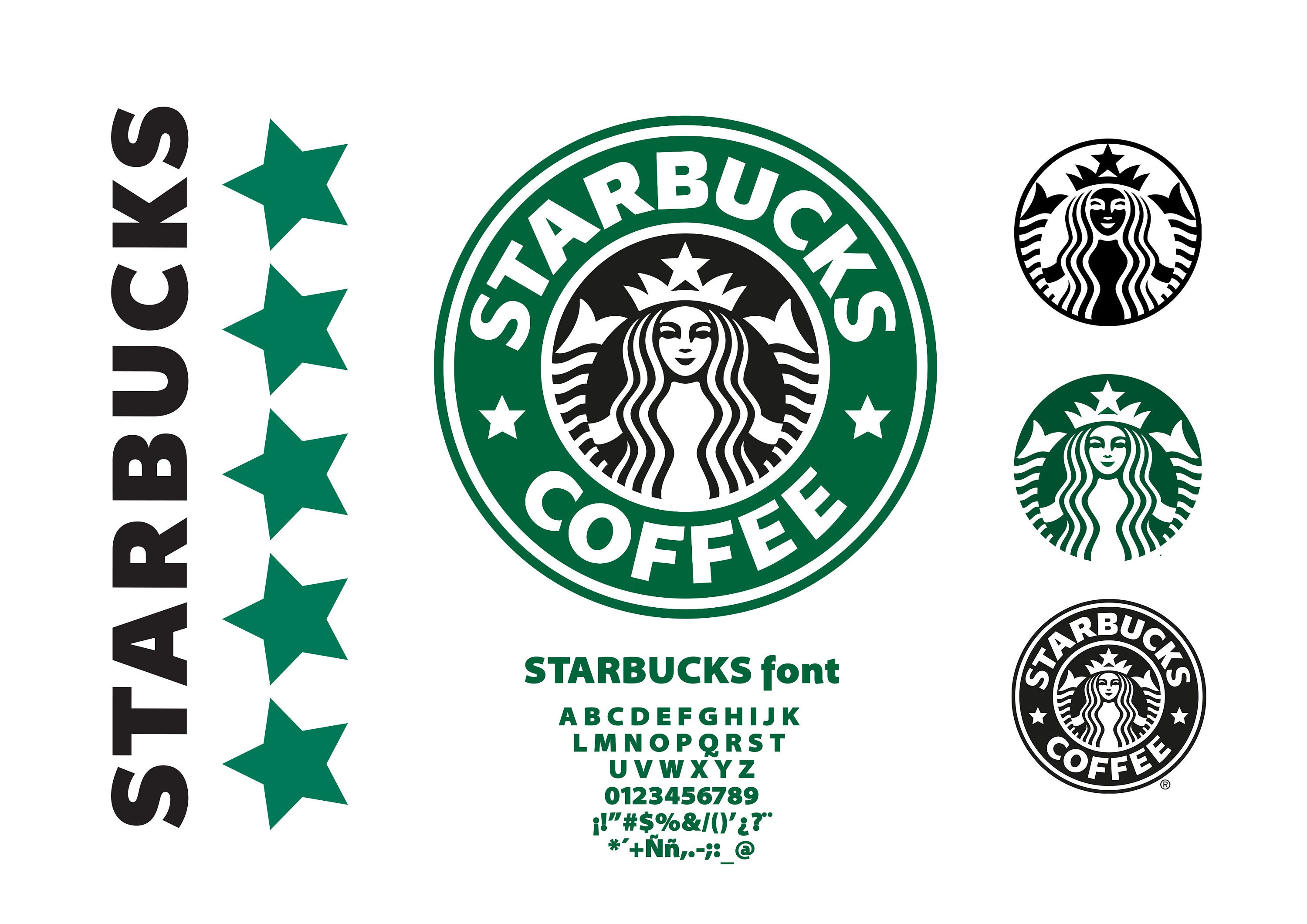 Starbucks Svg Bundle Starbuck Font Starbuck Cricut Png Etsy UK
