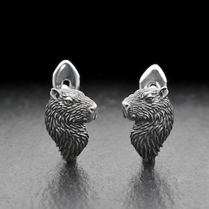 Capybara Ohrringe: Handgemachter Tierschmuck