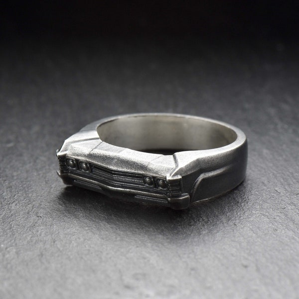 Sterling Silver Car Ring, Chevrolet Lovers Gift, Ring Chevrolet Impala, Handmade Car Jewelry, Unique Ring, Car Lovers Ring, Car Ornament