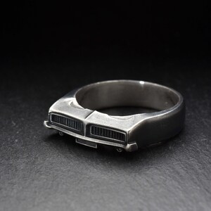 Sterling Silver Ring Dodge, Car Ornament, Car Ring, Dodge Lovers Gift, Silver Car Jewelry, Unique Silver Ring, Car Lovers Ring, Jewelry Car