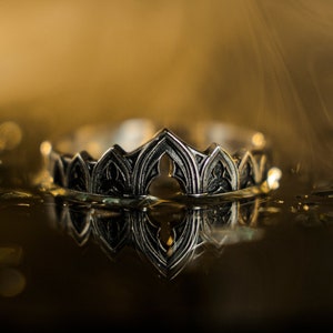 Sterling Silver Gothic Ring, Medieval Jewelry, Vintage Ring, Gift Idea, Goth Accessories, Gothic Jewelry, Handmade Wedding Ring, Unique Ring