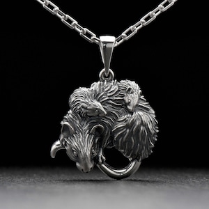 Sterling Silver Mouse Pendant, Handmade Animal Jewelry, Mouse Lovers Gift, Animal Lovers Necklace, Mice Necklace