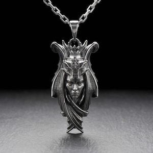 Sterling Silver Lady Dragon pendant, Dragon Jewelry, Handmade Dragon Pendant, Fantasy Lovers Gift, Dragons Lovers Necklace
