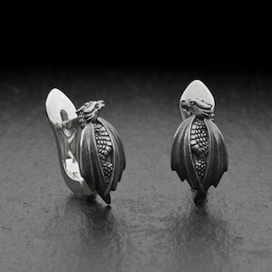 Sterling Silver Dragon Earrings: Handmade Fantasy Jewelry