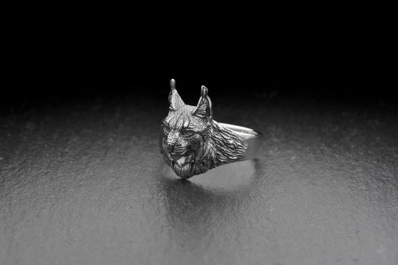 Sterling Silver Lynx Ring Handmade Jewelry Lynx Lovers Gift Handmade Jewelry Animal Lovers Ring Wild Animal Jewelry Lynx Head Ring Etsy Canada