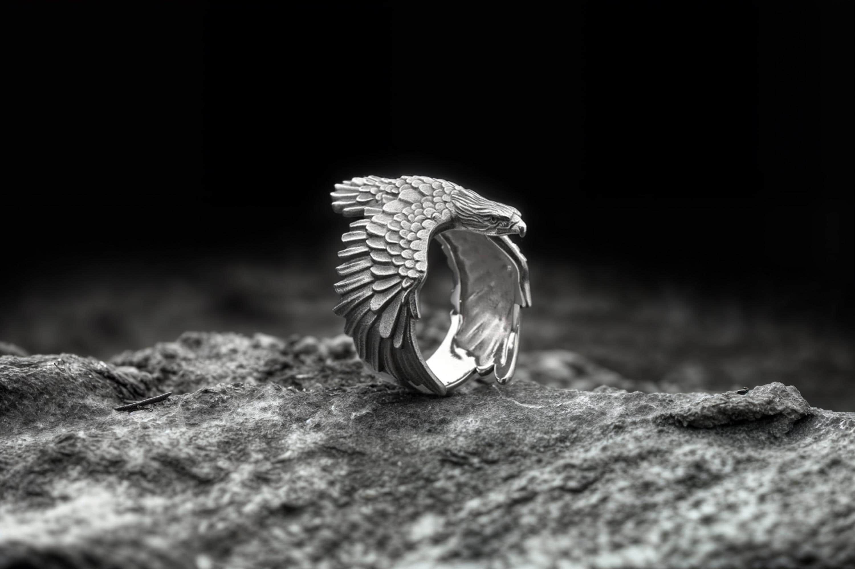 アクセサリー CALEE EAGLE PINKY RING<SILVER925> Eagle Pinky Ring - Etsy