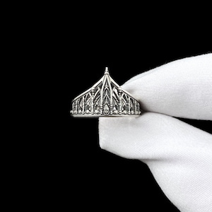 Sterling Silver Gothic Ring, Vintage Ring, Medieval Jewelry, Gift Idea, Goth Accessories, Gothic Jewelry, Handmade Wedding Ring, Unique Ring