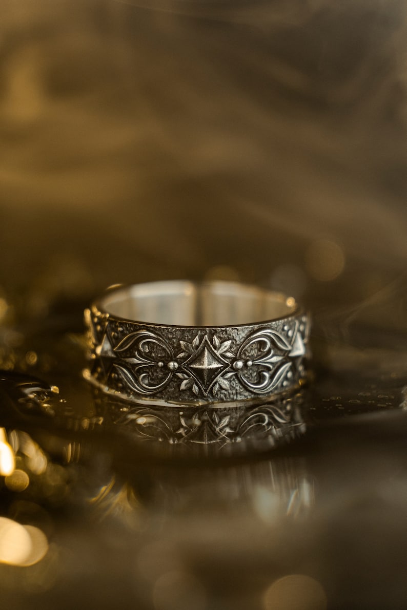 Sterling Silver Gothic Wedding Rings, Engagement Rings, Handmade Medieval Jewelry, Mens Ring, Unique Womens Gift, Wedding Set, Gift Idea
Sterling silver medieval gemstone ring
Personalized gothic promise jewelr
Gothic style gemstone wedding bands
Medieval inspired gothic couple rings
Matching gothic gemstone silver rings
Fleur-de-lis custom gemstone jewelry
Gothic romance silver wedding rings