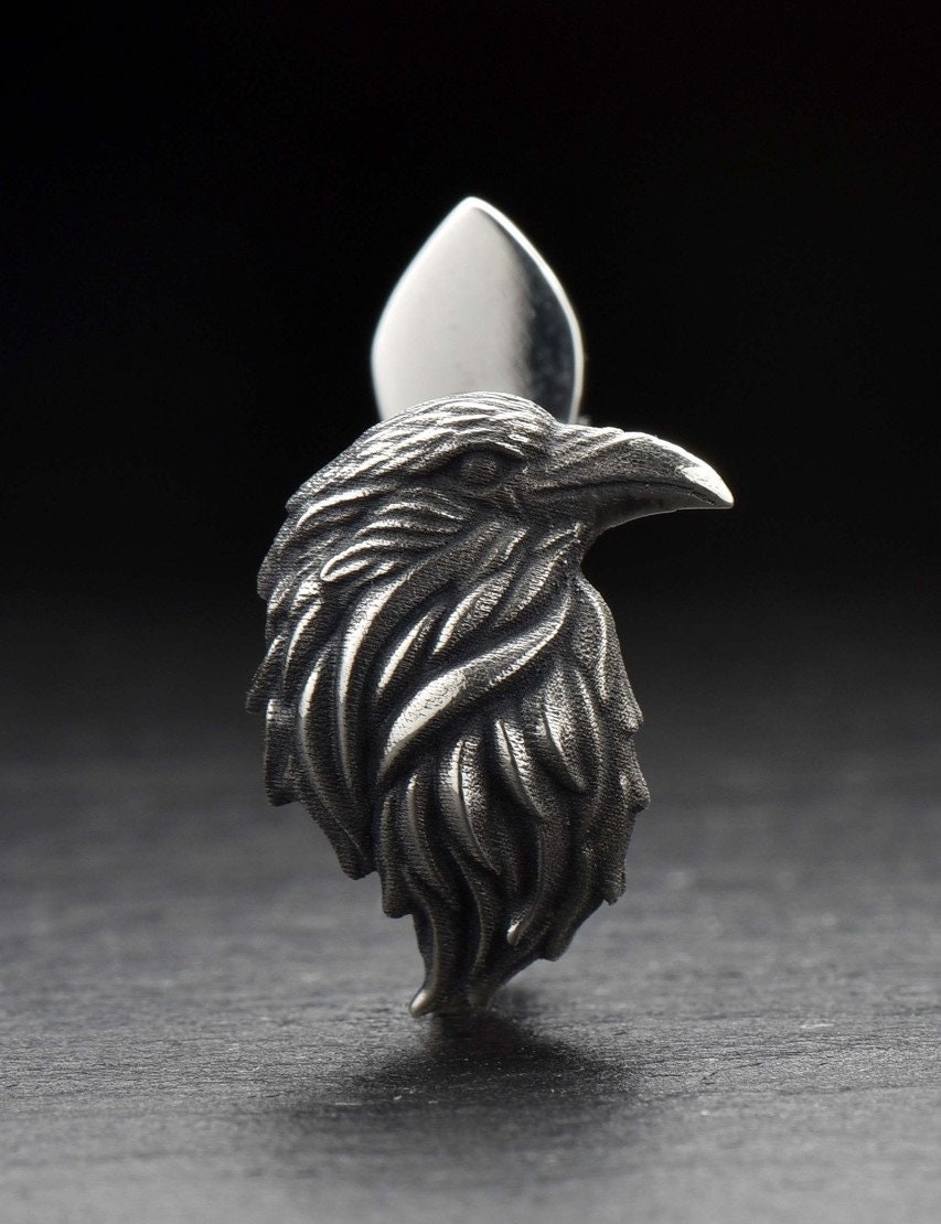 Orecchini A Corvo In Argento Sterling 925 – Simbolo Celtico Vichingo, Ipoallergenici, Regalo Donna - 2
