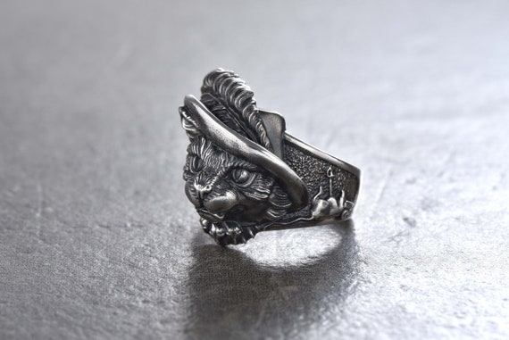 Cat ring cheap etsy
