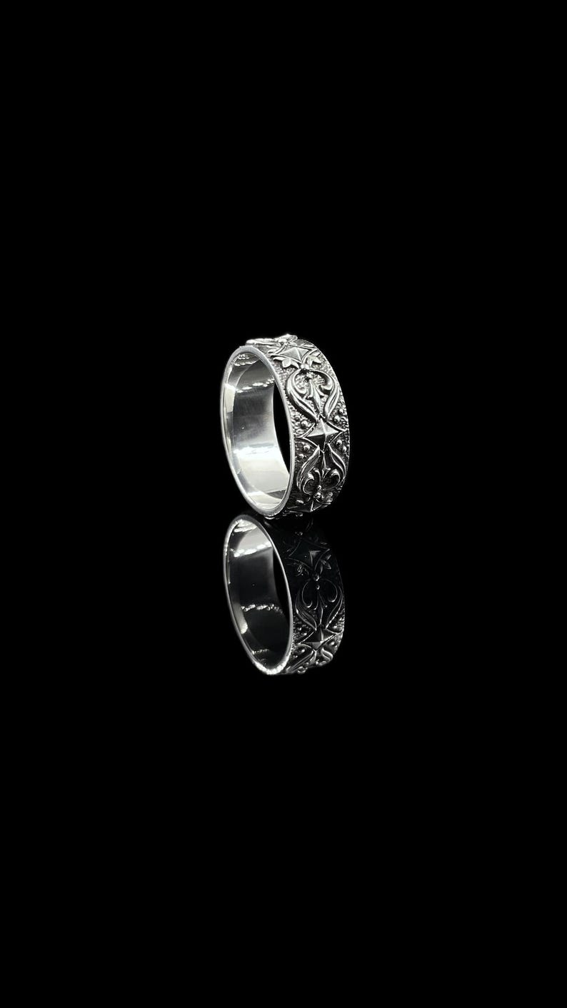 Sterling silver gothic ring with vintage medieval design. Unique handmade wedding ring or alternative gothic accessory. Ideal gift for gothic jewelry lovers.
Gothic Wedding Set

Fleur-de-Lis Rings

Medieval Bands

Gothic Promise Ring

Custom Gemstone

His Hers Gothic

Gothic Silver Rings

Medieval Wedding

Gemstone Ring Set

ArtFox Jewelry