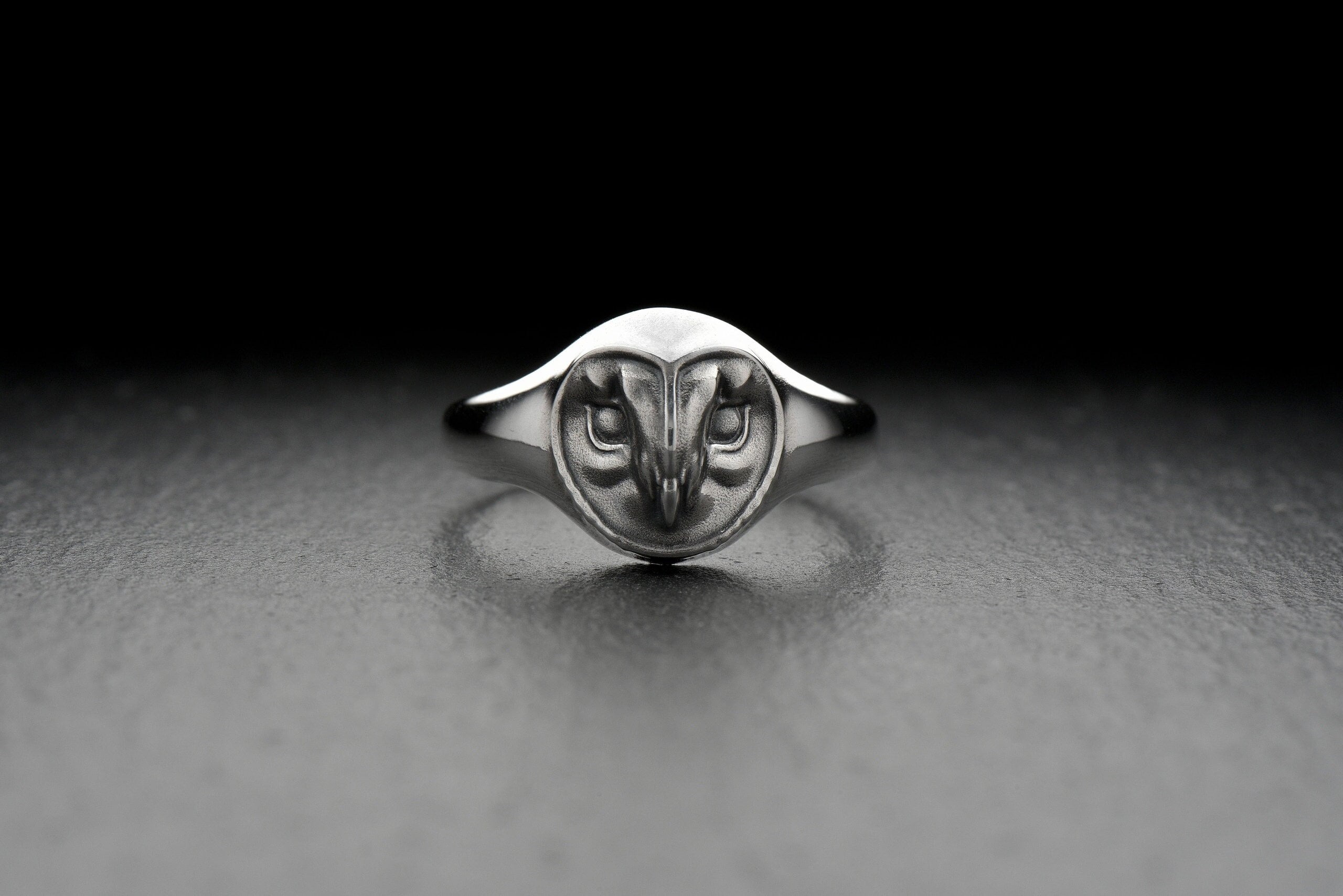 Sterling Silver Owl Ring: Minimalist Spirit Animal Jewelry