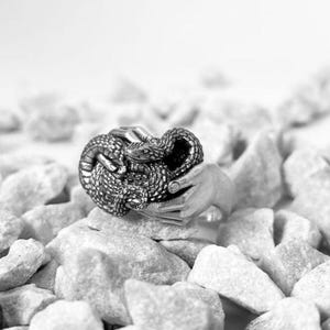 Sterling Silver Snake Ring: Handmade Serpent Jewelry