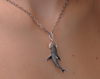 Ciondolo Squalo Martello Argento O Ottone - Foto 4