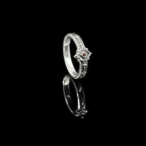 Sterling Silver Gothic Wedding Rings, Engagement Rings, Handmade ...