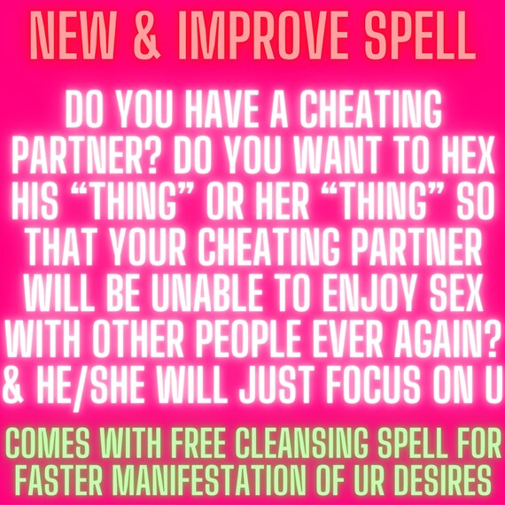 Powerful Dick Limp Spell Coochie Hex Curse Their Sex Life Etsy