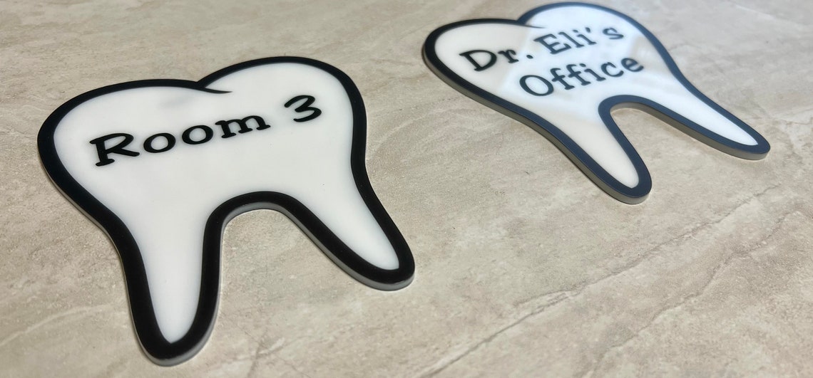 Personalized Dental Office Door Signs Dentist Signs Custom Message