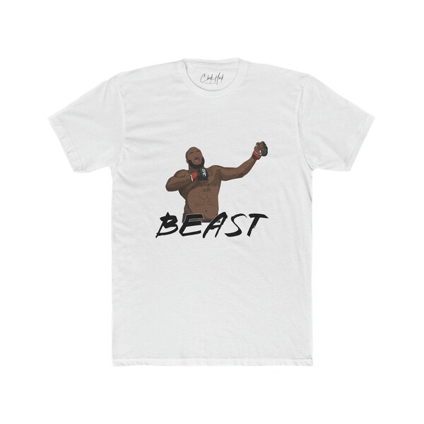 Derrick Lewis Black Beast Tee | Celebration | UFC Art | MMA Tee Shirt| Flat Design | Pop Art | Modern Design | Simple Clean
