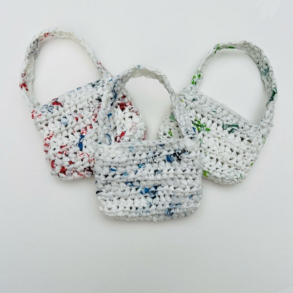 Recycled Plastic Crochet Tote Bag for 18 Inch Dolls