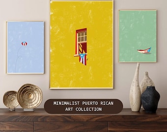 Minimalist Puerto Rican wall art