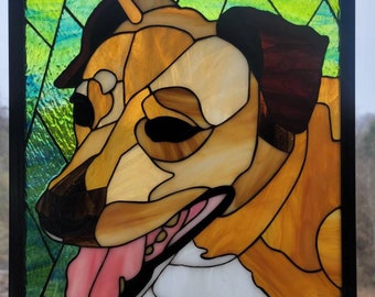 Custom Stained Glass Pet Portrait
