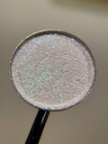 The Moon hand pressed iridescent multichrome shimmer 26mm single eyeshadow topper