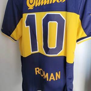 1995-97 Boca Juniors Home Shirt Maradona #10 - Excellent 9/10