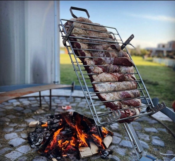 Parrilla De Hierro Argentino/parrilla Estaca Asador Bbq 