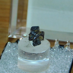 Acanthite Twinned Crystals Miniature Mineral Specimen