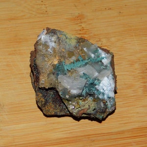 Aurichalcite and Calcite Mineral Specimen