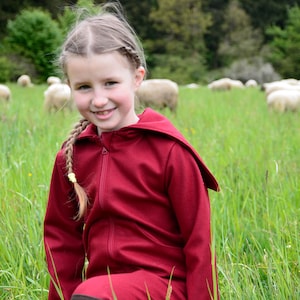 Children&#39;s loden jacket, woolen jacket, forest kindergarten, boiled wool jacket, forest kindergarten