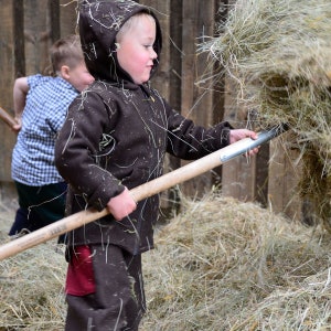 Children&#39;s loden jacket, outdoor jacket, woolen jacket, forest kindergarten jacket
