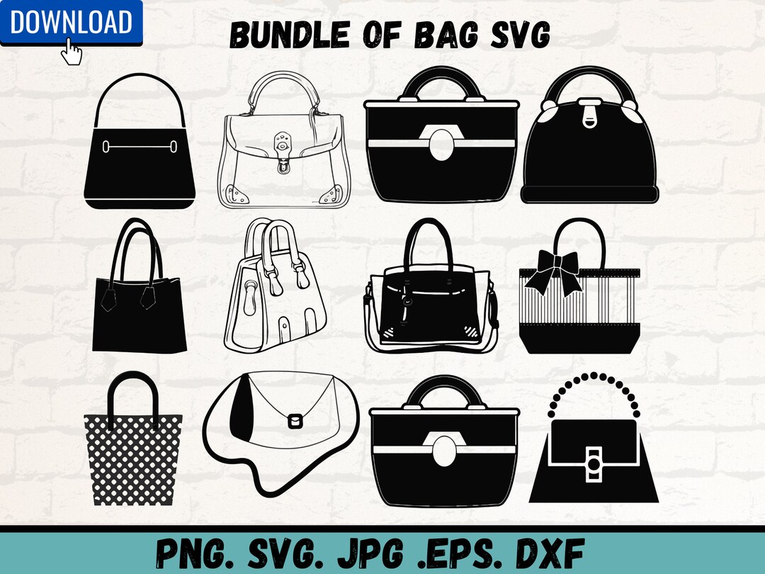 Handbags SVG Handbags Bundle SVG Purse SVG Hand Purse Svg Fashion Svg